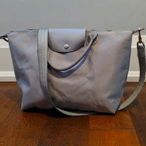 Longchamp Le Pliage crossbody bag in grey